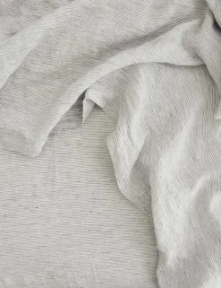 Lulu And Georgia Cultiver Linen Bedding, Flat Sheet Muted Pastels