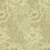 Lulu And Georgia Morris & Co. CHRYSANTHEMUM Wallpaper, Ivory/Canvas Swatch