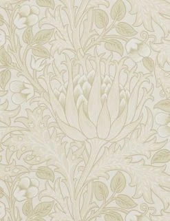Lulu And Georgia Morris & Co. Artichoke Wallpaper, Vellum Swatch