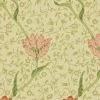 Lulu And Georgia Morris & Co. Garden Tulip Wallpaper, Vanilla Russet Swatch