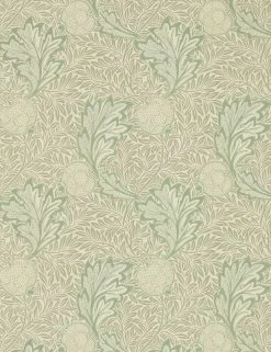 Lulu And Georgia Morris & Co. Apple Wallpaper, Bay Leaf Swatch