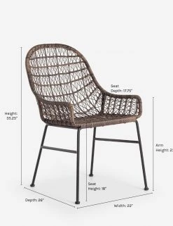 Lulu And Georgia Outdoor Collection Eliza Indoor / Outdoor Accent Chair 19 Lulu And Georgia Outdoor Collection Eliza Indoor / Outdoor Accent Chair