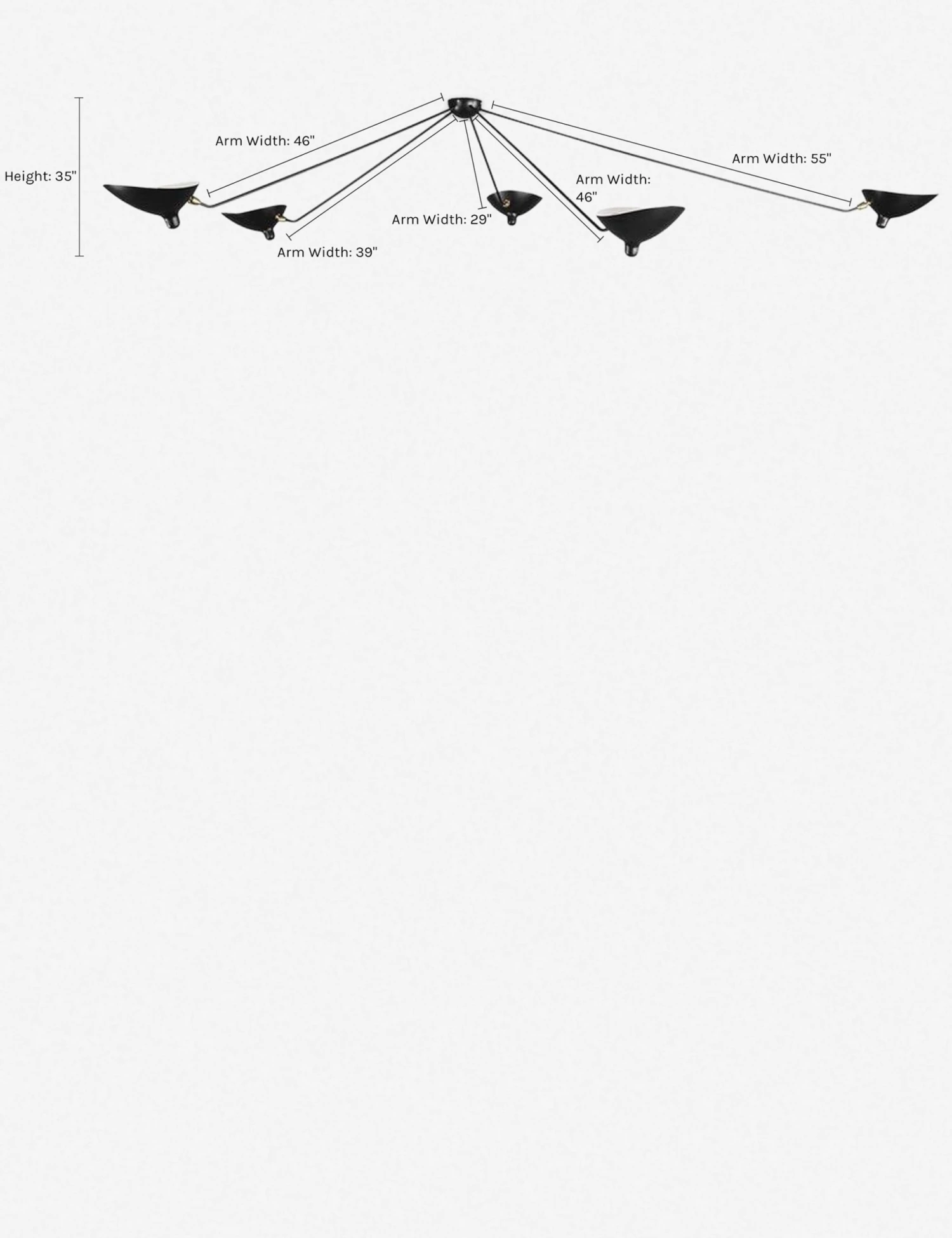 Lulu And Georgia Erissa Chandelier Sculptural 4 Lulu And Georgia Erissa Chandelier Sculptural