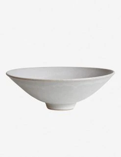Lulu And Georgia Sheldon Ceramics Flared Bowl, Stone Outdoor Collection