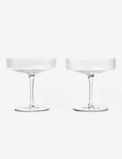 Lulu And Georgia Rian Ripple Champagne Coupe (Set Of 2)