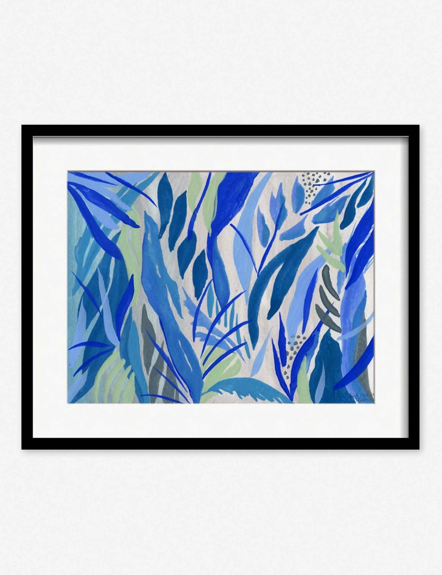 Lulu And Georgia Walls 'Blue Plants' Print By Fernanda Martinez 3 Lulu And Georgia Walls 'Blue Plants' Print By Fernanda Martinez