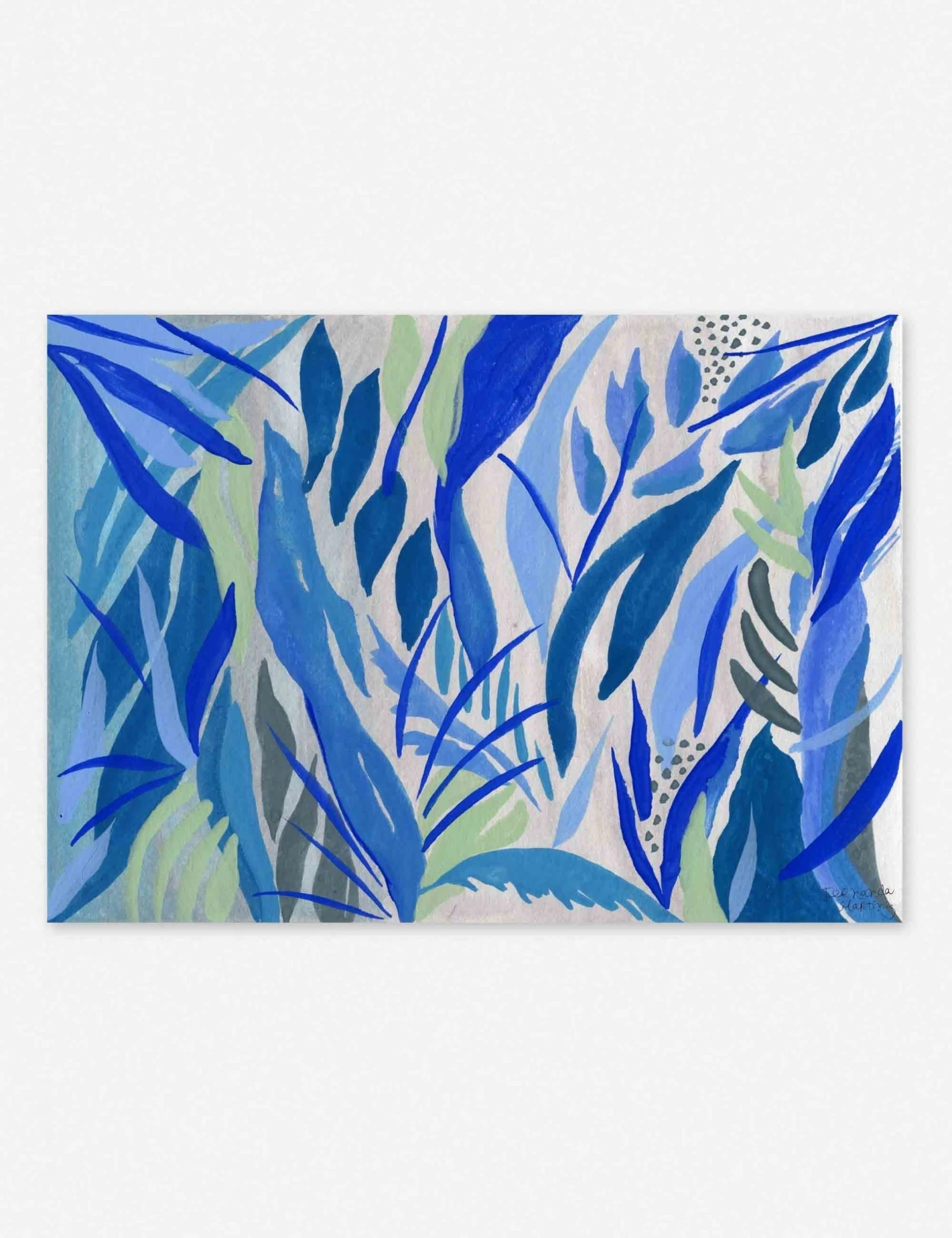 Lulu And Georgia Walls 'Blue Plants' Print By Fernanda Martinez 4 Lulu And Georgia Walls 'Blue Plants' Print By Fernanda Martinez