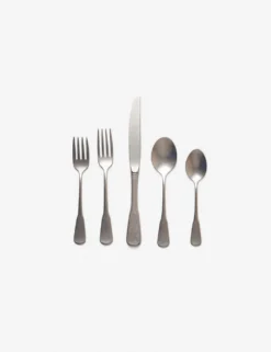 Lulu And Georgia Farmhouse Pottery Shelburne 5-Piece Flatware Set Kitchen + Dining