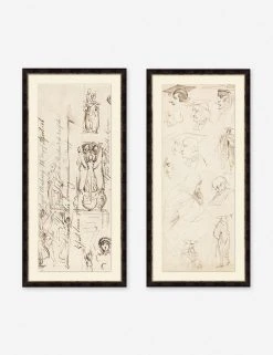 Lulu And Georgia Walls 'Freise Study' Print (Set Of 2)