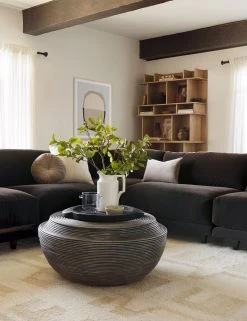Lulu And Georgia Arteriors Frisco Round Coffee Table Curved + Rounded