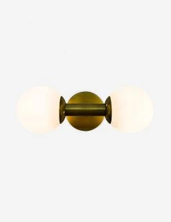 Lulu And Georgia Curved + Rounded Golde Sconce