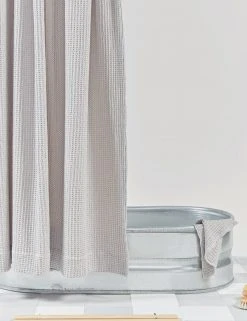 Lulu And Georgia Bed + Bath Hawkins New York Simple Waffle Shower Curtain