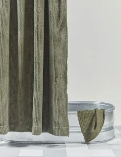 Lulu And Georgia Bed + Bath Hawkins New York Simple Waffle Shower Curtain