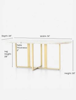 Lulu And Georgia Furniture Kara Oval Dining Table