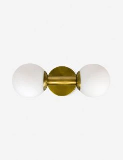 Lulu And Georgia Curved + Rounded Golde Sconce