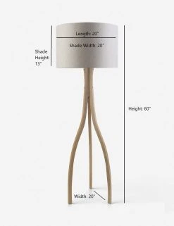 Lulu And Georgia Earth Tones Lewis Wishbone Floor Lamp