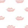 Lulu And Georgia Lips Wallpaper By Clare V., Pink
