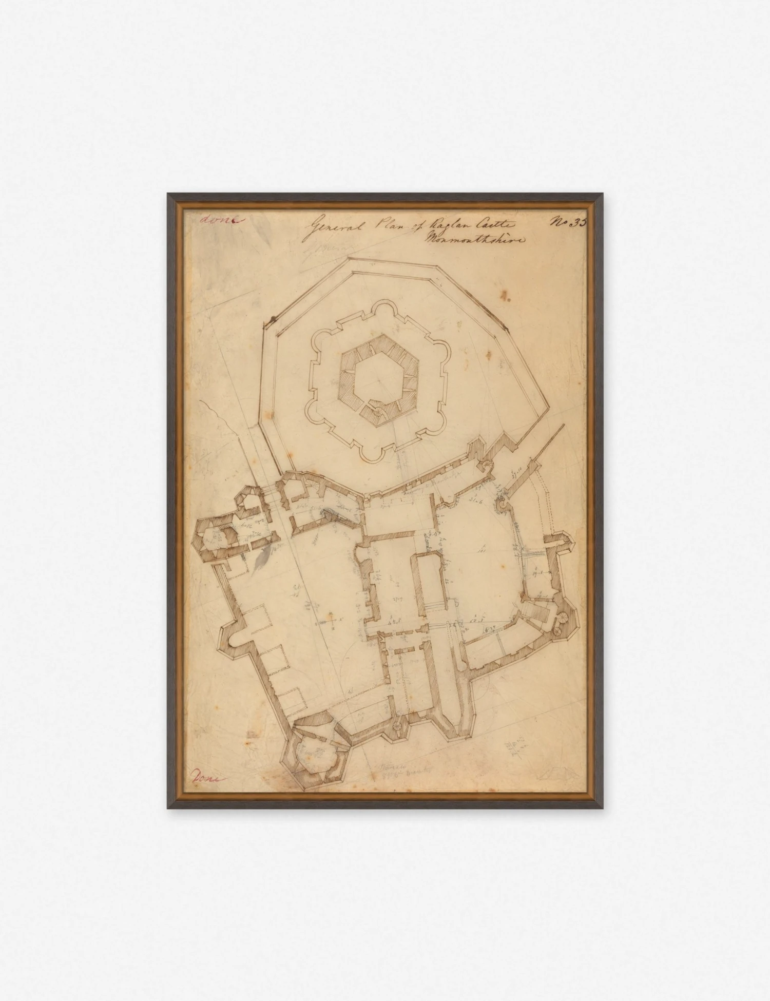 Lulu And Georgia Earth Tones 'Garden Plan' Print 3 Lulu And Georgia Earth Tones 'Garden Plan' Print