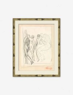 Lulu And Georgia Walls 'Figure Sketch' Print
