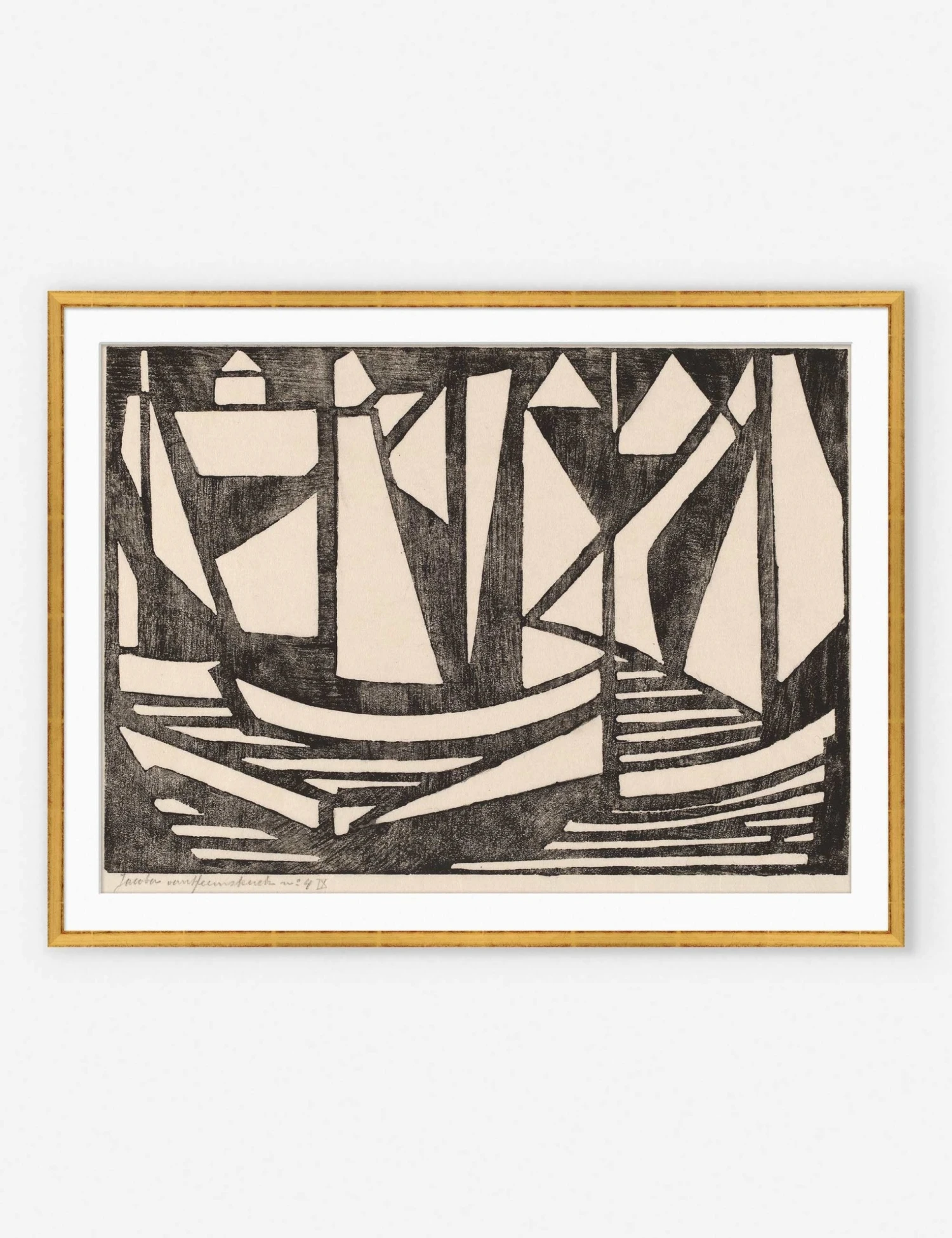 Lulu And Georgia Walls 'Japanese Woodcuts - Boats' Print 4 Lulu And Georgia Walls 'Japanese Woodcuts - Boats' Print