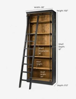 Lulu And Georgia Mallory Bookcase With Ladder Furniture