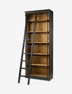 Lulu And Georgia Mallory Bookcase With Ladder Furniture