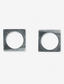 Lulu And Georgia Modernist Napkin Ring Set Muted Pastels