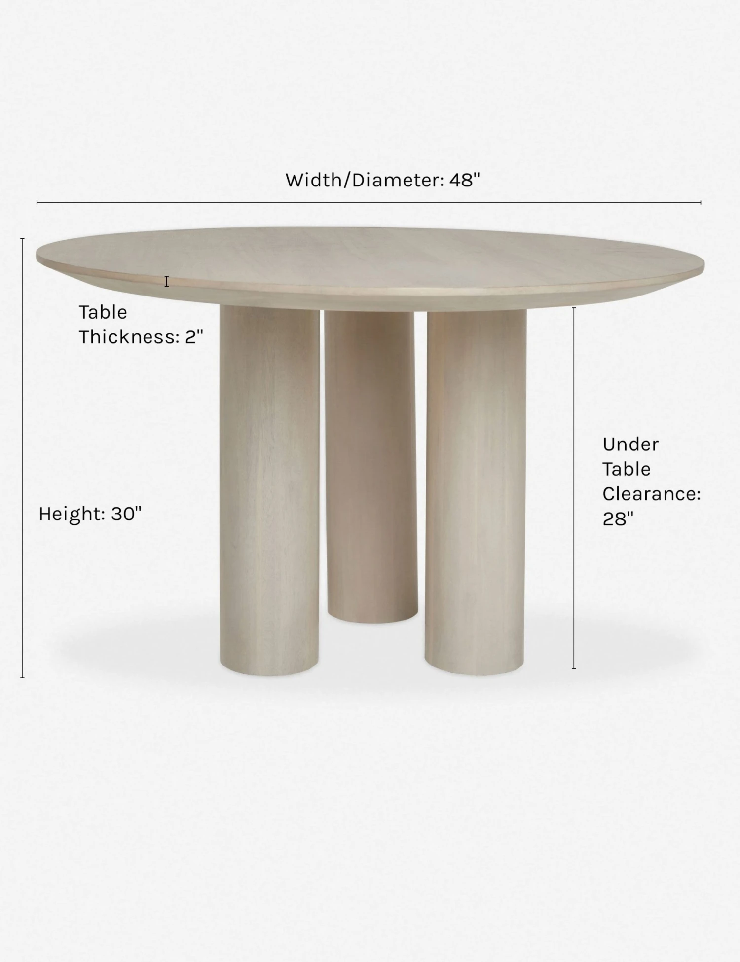 Lulu And Georgia Mojave Round Dining Table 12 Lulu And Georgia Mojave Round Dining Table