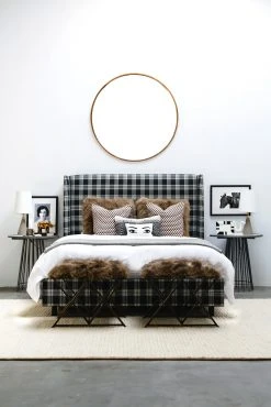 Lulu And Georgia Curved + Rounded Mercedes Round Mirror