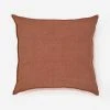 Lulu And Georgia Pillows + Throws Pom Pom At Home Montauk Large Euro Pillow, Terracotta