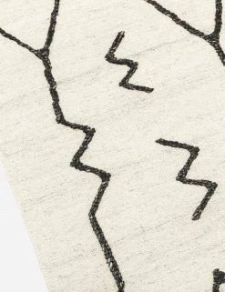 Lulu And Georgia Moroccan Flatweave Rug, Black And Natural By Sarah Sherman Samuel Sarah Sherman Samuel Collection