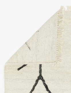 Lulu And Georgia Moroccan Flatweave Rug, Black And Natural By Sarah Sherman Samuel Sarah Sherman Samuel Collection