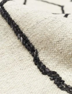 Lulu And Georgia Moroccan Flatweave Rug, Black And Natural By Sarah Sherman Samuel Sarah Sherman Samuel Collection