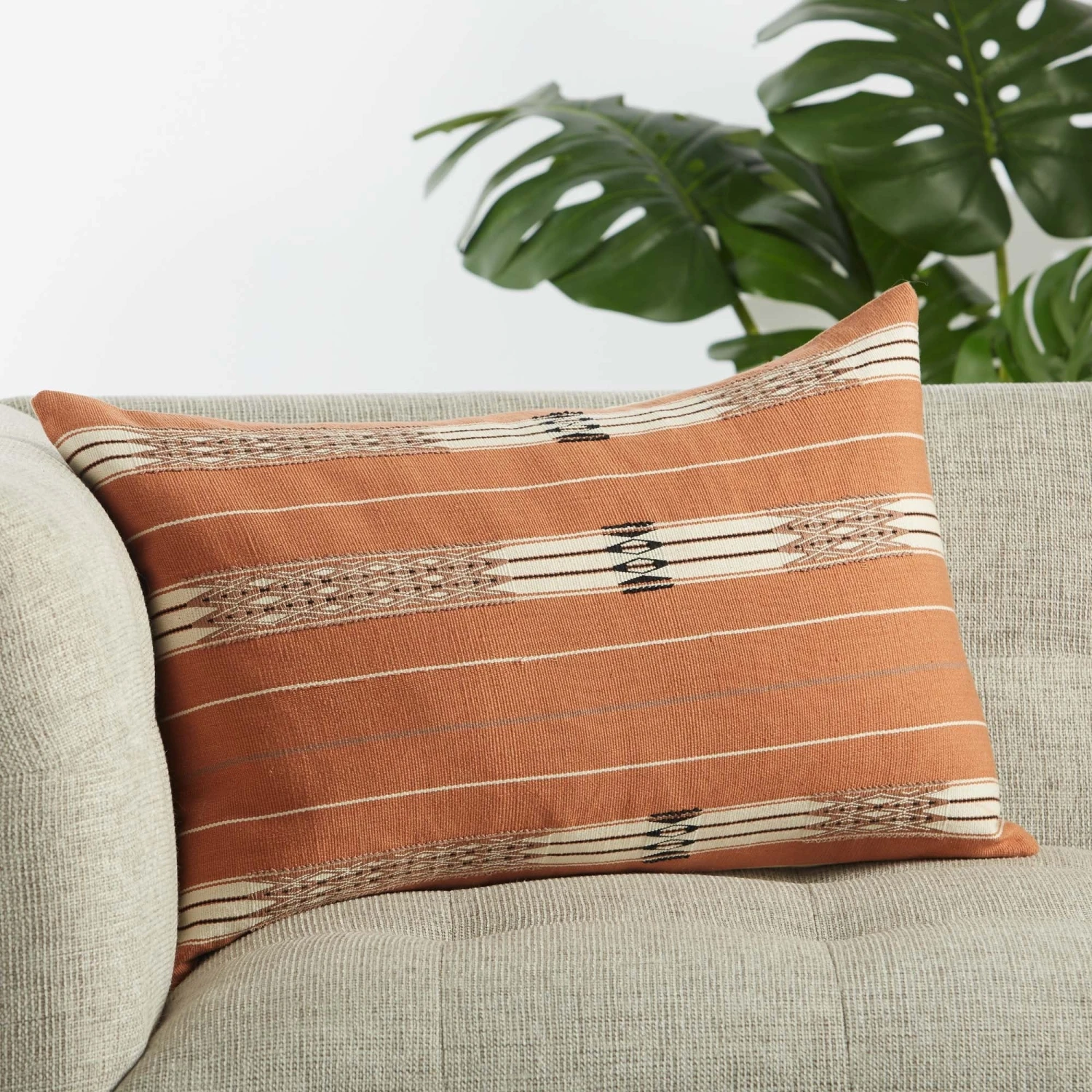 Lulu And Georgia Malva Lumbar Pillow, Rust Pillows + Throws 4 Lulu And Georgia Malva Lumbar Pillow, Rust Pillows + Throws