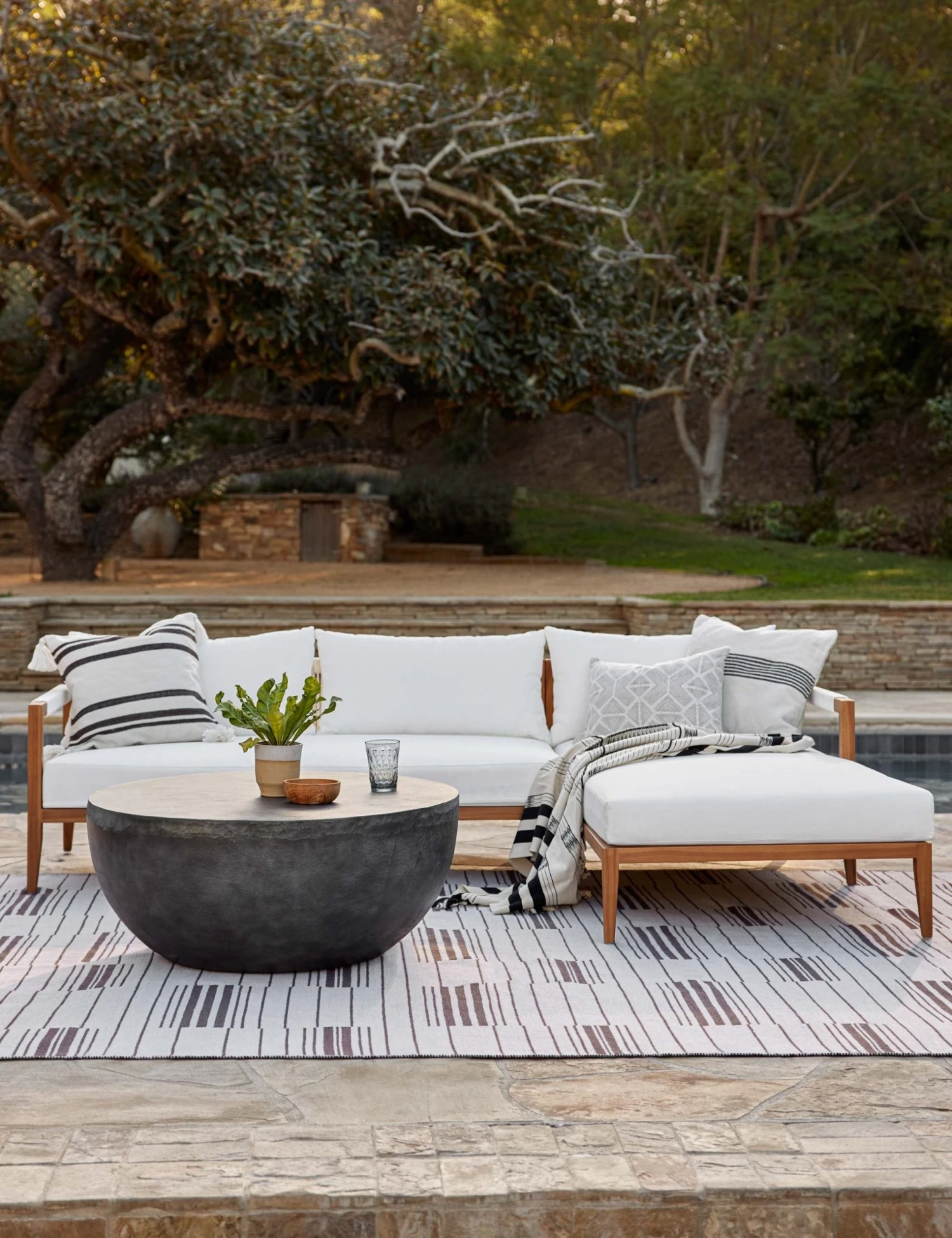 Lulu And Georgia Outdoor Collection Ohana Indoor / Outdoor Round Coffee Table 7 Lulu And Georgia Outdoor Collection Ohana Indoor / Outdoor Round Coffee Table