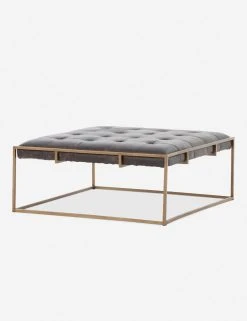 Lulu And Georgia Furniture Olwina Square Leather Coffee Table
