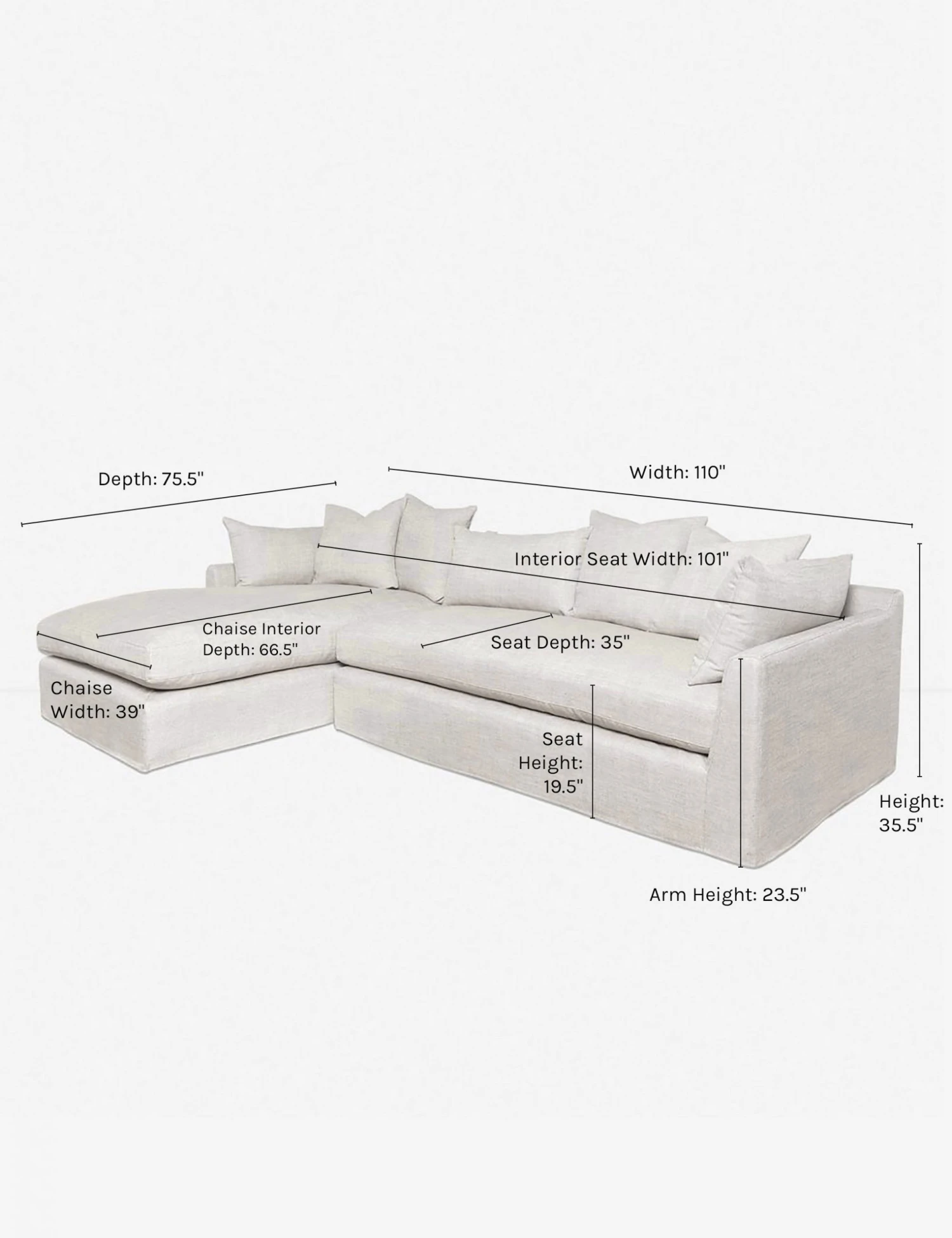 Lulu And Georgia Furniture Parque Slipcover Sectional Sofa 8 Lulu And Georgia Furniture Parque Slipcover Sectional Sofa