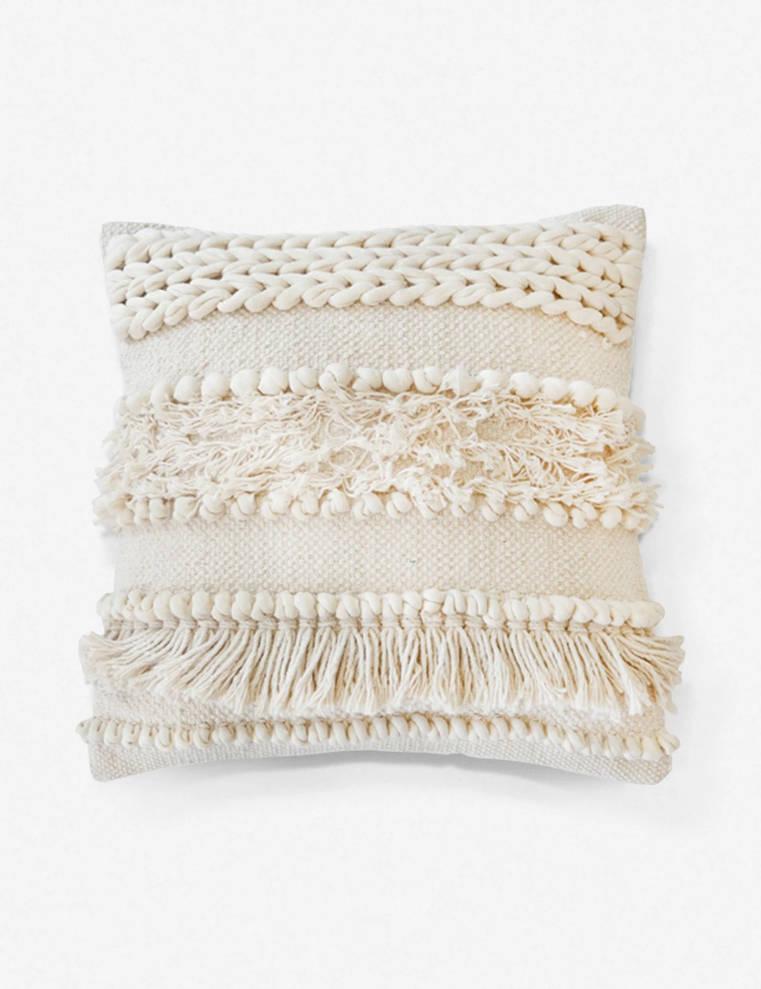 Lulu And Georgia Bouclé + Textural Fabric Pom Pom At Home Iman Pillow 3 Lulu And Georgia Bouclé + Textural Fabric Pom Pom At Home Iman Pillow