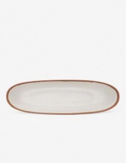 Lulu And Georgia Tara Melamine Long Oval Serving Bowl Outdoor Collection