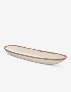 Lulu And Georgia Tara Melamine Long Oval Serving Bowl Outdoor Collection