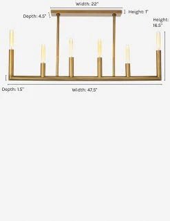 Lulu And Georgia Lighting Regina Andrew Wolfe Linear Chandelier 11 Lulu And Georgia Lighting Regina Andrew Wolfe Linear Chandelier