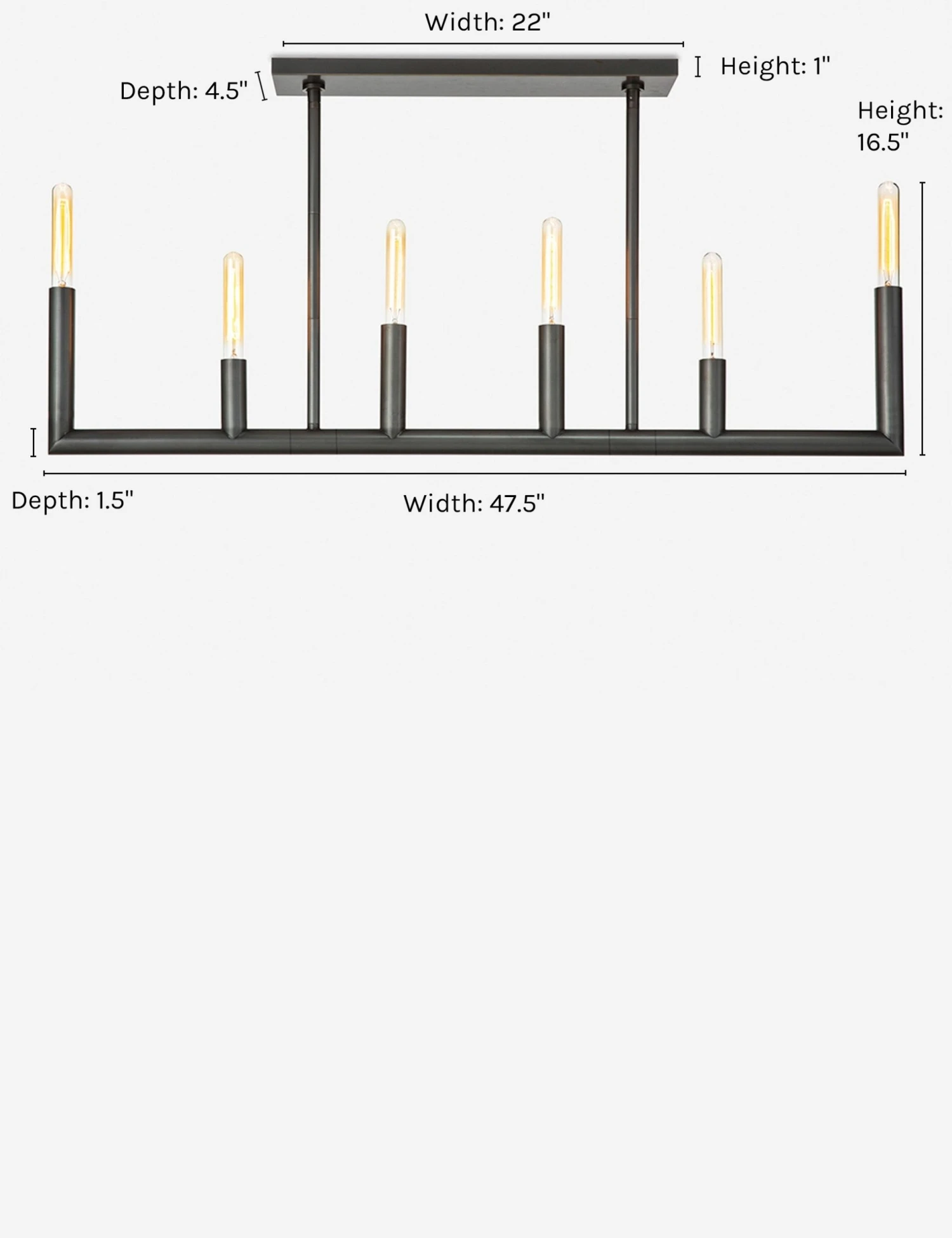 Lulu And Georgia Lighting Regina Andrew Wolfe Linear Chandelier 7 Lulu And Georgia Lighting Regina Andrew Wolfe Linear Chandelier