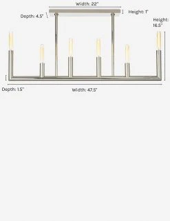 Lulu And Georgia Lighting Regina Andrew Wolfe Linear Chandelier 13 Lulu And Georgia Lighting Regina Andrew Wolfe Linear Chandelier