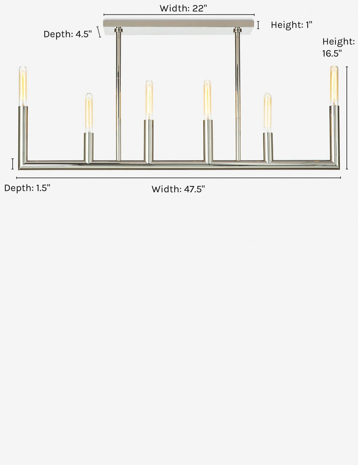 Lulu And Georgia Lighting Regina Andrew Wolfe Linear Chandelier 8 Lulu And Georgia Lighting Regina Andrew Wolfe Linear Chandelier