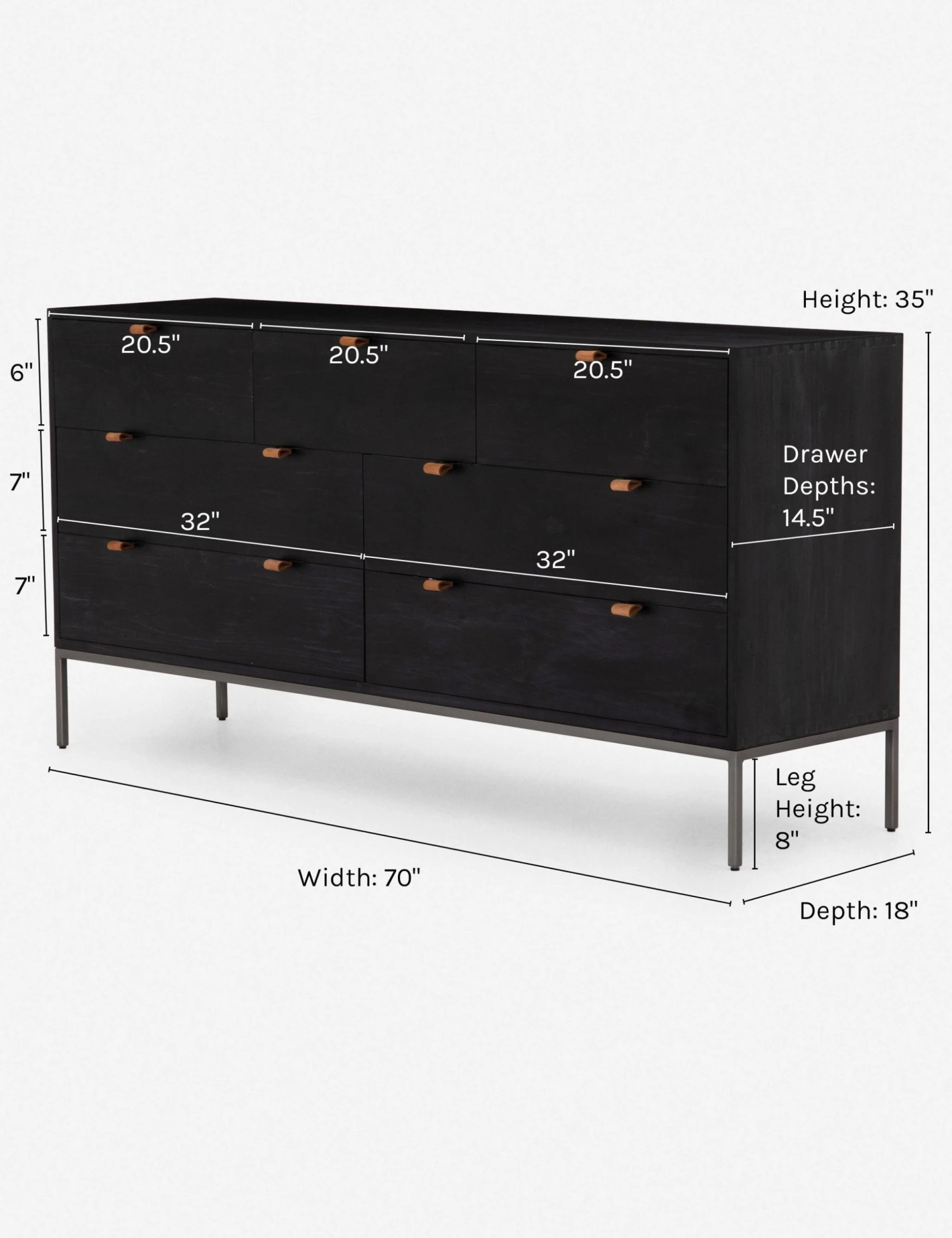 Lulu And Georgia Furniture Rosamonde 7-Drawer Dresser 14 Lulu And Georgia Furniture Rosamonde 7-Drawer Dresser