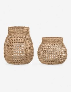 Lulu And Georgia Soleil Woven Lanterns (Set Of 2) Outdoor Collection