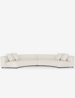 Lulu And Georgia Saban 2-Piece Curved Sectional Sofa