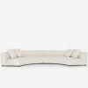 Lulu And Georgia Saban 2-Piece Curved Sectional Sofa 1 Lulu And Georgia Saban 2-Piece Curved Sectional Sofa