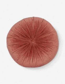 Lulu And Georgia Monroe Velvet Round Pillow Curved + Rounded
