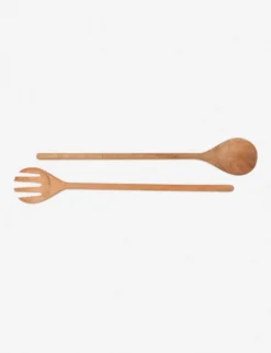 Lulu And Georgia Kitchen + Dining Salad Servers, Beechwood 11 Lulu And Georgia Kitchen + Dining Salad Servers, Beechwood